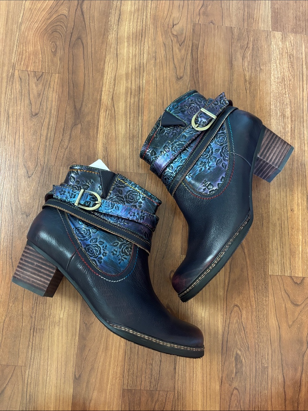 L'Artiste by Spring Step Shazzam Rose Ankle Boots Size EU41